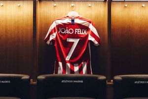 Atletico hand Joao Felix Griezmann's number seven shirt