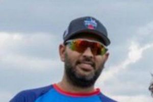 Yuvraj Singh dismissed in bizarre fashion in his first innings after retirement
