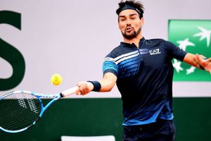Fognini's title defence ended by in-form Fritz