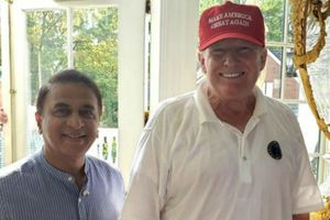 Gavaskar meets US President Donald Trump