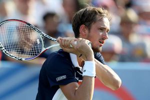 Returning Medvedev enjoys home comforts as Goffin tumbles out in Metz