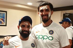 Team India celebrates birthdays of Ishant Sharma, Mohammed Shami after Windies conquest