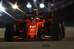 Charles Leclerc takes shock Ferrari pole in Singapore