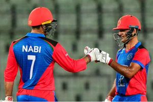 Nabi the inspiration as Afghanistan equal Australia's T20 world record