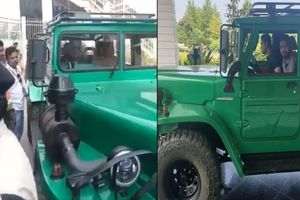MS Dhoni leaves Ranchi stadium in his new Nissan Jonga after meeting India teammates - Watch