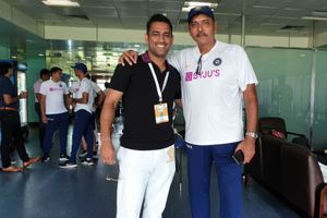 MS Dhoni joins Team India in dressing room after Virat Kohli and band humiliate South Africa in Ranchi Test - See pics
