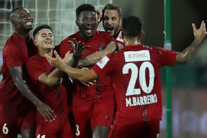 ISL: NEUFC vs OFC: Asamoah Gyan heads winner for NorthEast