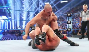 Former UFC champ Cain Velasquez confronts Brock Lesnar on WWE SmackDown