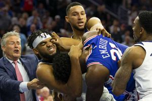 Sixers star Simmons rejects allegations he was aggressor in Embiid-Towns fight