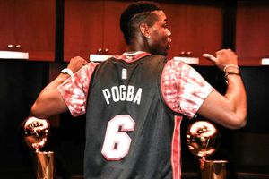 Man United's Pogba watches Butler & Heat in Miami