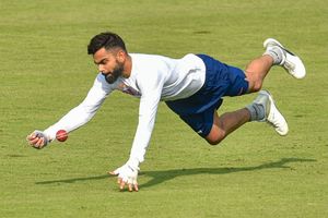 Virat Kohli plays 'gully cricket' with kids