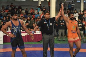 Gurpreet continues his dominance at Tata Motors Senior National Wrestling Championships