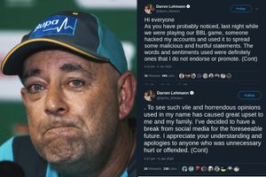 Ex-Australia coach Lehmann quits social media after 'vile' hack 