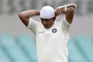 Prithvi Shaw suffers swelling on leg, skips net session