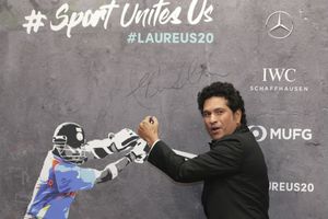 Legendary Tendulkar receives best Laureus sporting moment