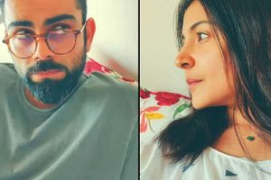 Lockdown Days: Virat Kohli's wife Anushka Sharma urges India cricketer to hit a boundary in a funny video - Watch