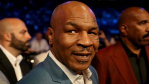 Mike Tyson declares 'I'm back' during ferocious training session