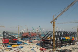 Qatar 2022: Ras Abu Aboud World Cup stadium built from shipping containers is getting ready