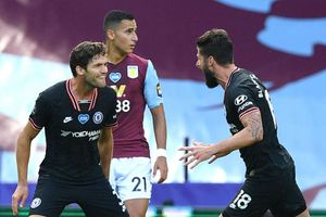 Premier League: Aston Villa 1-2 Chelsea: Blues go five points clear in fourth