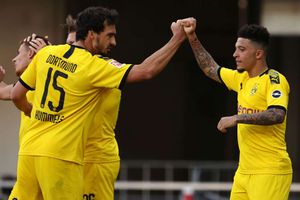 Sancho breaks English and Bundesliga records with Borussia Dortmund hat-trick