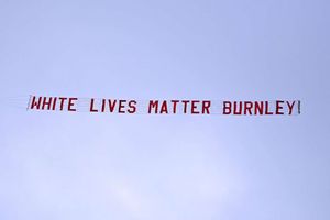 Burnley slam 'offensive' White Lives Matter banner