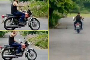 Watch: MS Dhoni rides a bike at his residence, waves back at fans as they wish him on his birthday - Watch