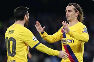 Griezmann was happy to play with Barca star Messi – France boss Deschamps