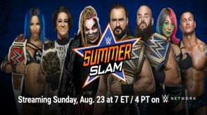 WWE Summerslam 2020 match card with predictions