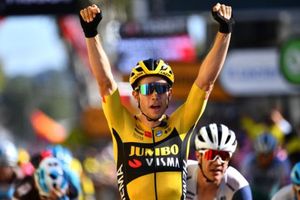 Tour de France 2020: Crosswind chaos as Wout Van Aert wins again and Peter Sagan takes back green