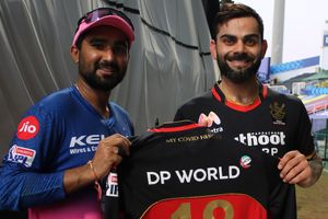IPL 2020: Fan boy moment for Rahul Tewatia as he receives an autographed jersey from Kohli