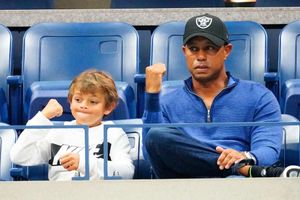 Eagle alert for Tiger as Woods lets son Charlie share the spotlight