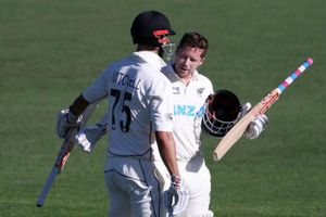 Henry Nicholls hundred powers New Zealand to healthy position against West Indies