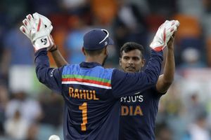 India vs Australia, 1st T20I: Debutant T Natarajan receives cap from Jasprit Bumrah