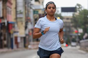 Five months pregnant lady finishes TCS World 10K