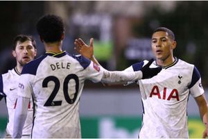 Marine 0-5 Tottenham: Vinicius hat-trick and history for Devine as Spurs sail through
