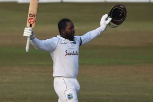 Magnificent Mayers revels in unbeaten double century on debut after writing Test history