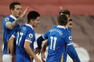 Liverpool 0-1 Brighton and Hove Albion: Alzate rocks toothless champions