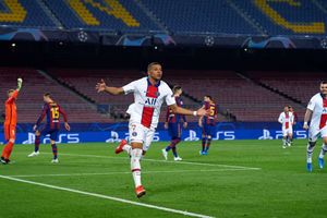 Lyon 2-4 Paris Saint-Germain: Hundred up for Mbappe as champions go top