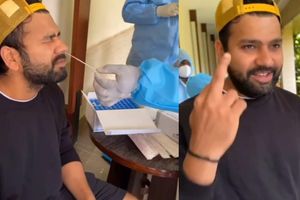 Rohit Sharma gives it back to Rishabh Pant as wicketkeeper teases him while taking COVID-19 test