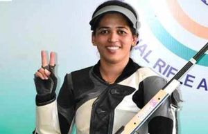 ISSF World Cup 2021: India's Tejaswini Sawant, Sanjeev Rajput win gold in 50M Rifle 3 Positions mixed team