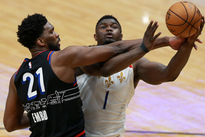'Incredible' Zion leads Pelicans past 76ers, Bucks beaten again without Giannis