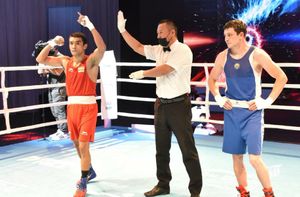Hussamuddin and Thapa off to flying starts at 2021 Asian Boxing Championships