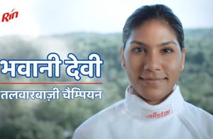 Rin celebrates Olympic fencer CA Bhavani Devi in its latest TVC #AbWaqtHaiChamakneKa