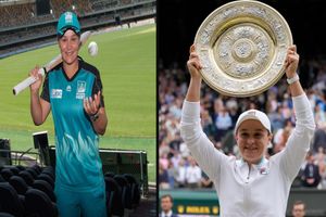 Wimbledon 2021 champion Ashleigh Barty played for WBBL side Brisbane Heat during hiatus from tennis