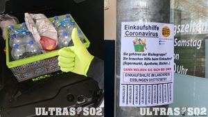 Football ultras supporting Germany flooding-aid efforts