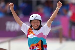 Tokyo Olympics: 'Delighted' skateboarder Nishiya becomes second-youngest gold medallist