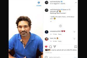 Sachin Tendulkar does away with his salt-and-pepper beard, shares video on Instagram; fans go crazy