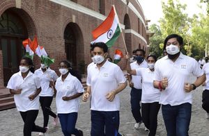 Sports Minister Anurag Thakur launches Fit India Freedom Run 2.0