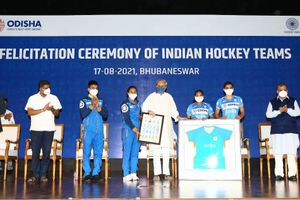 Odisha Chief Minister Naveen Patnaik announces further 10 years sponsorship for the Indian Hockey Teams
