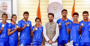 U-20 World Athletics Championships: Sports Minister interacts with athletes and medallists
